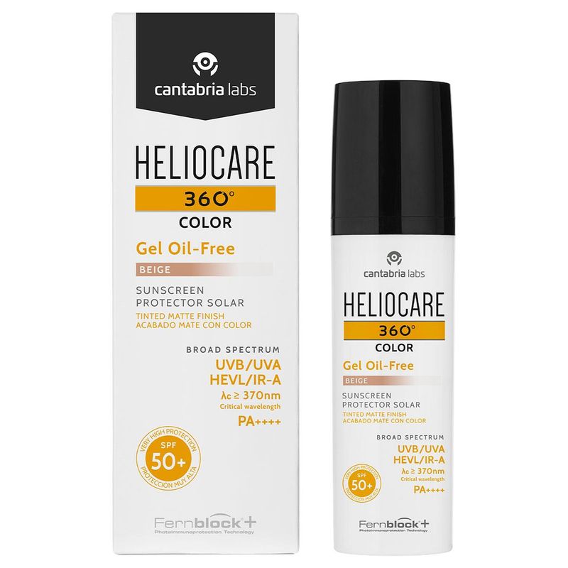 HELIOCARE 360 PROTECTOR SOLAR GEL OIL FREE CON COLOR BEIGE SPF50+ 50 ML