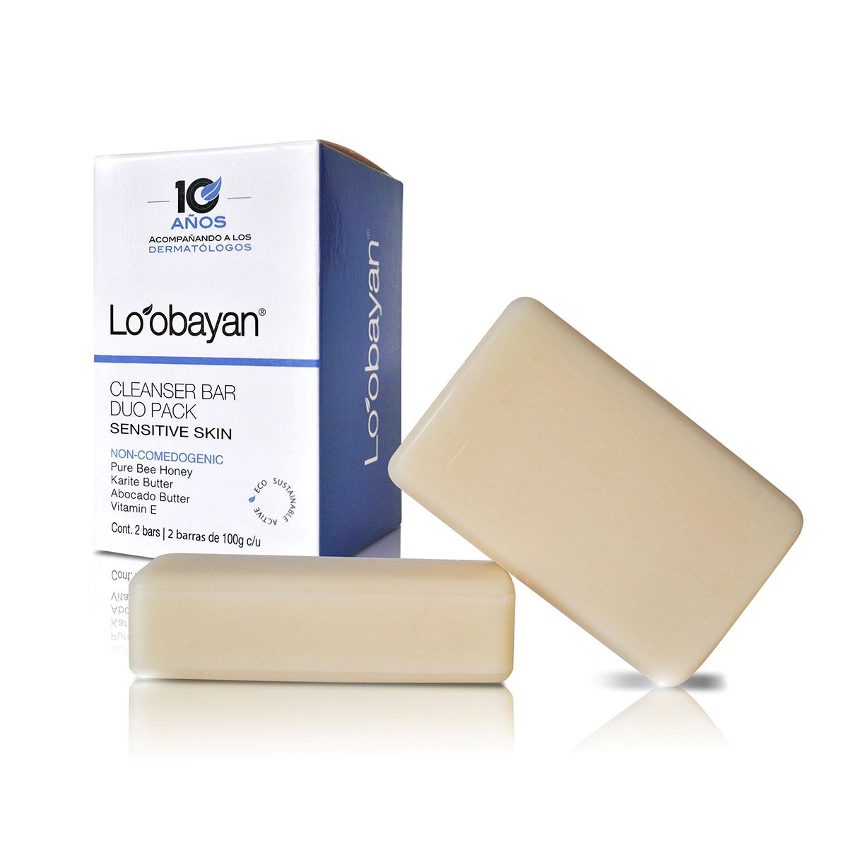 LOOBAYAN BARRA PIEL SENSIBLE DUO PACK 100 GRAMOS C/U LOOBAYAN BARRA PIEL SENSIBLE DUO PACK 100 GRAMOS C/U