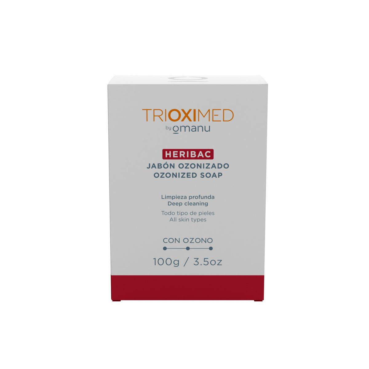 TRIOXIMED HERIBAC JABON DERMOLIMPIADOR OZONIZADO 100 GRAMOS TRIOXIMED HERIBAC JABON DERMOLIMPIADOR OZONIZADO 100 GRAMOS