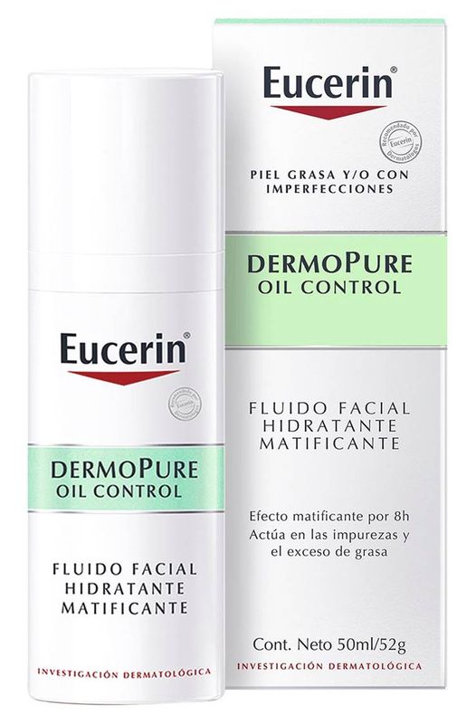 EUCERIN DERMOPURE OIL CONTROL FLUIDO FACIAL HIDRATANTE MATIFICANTE 50 ML