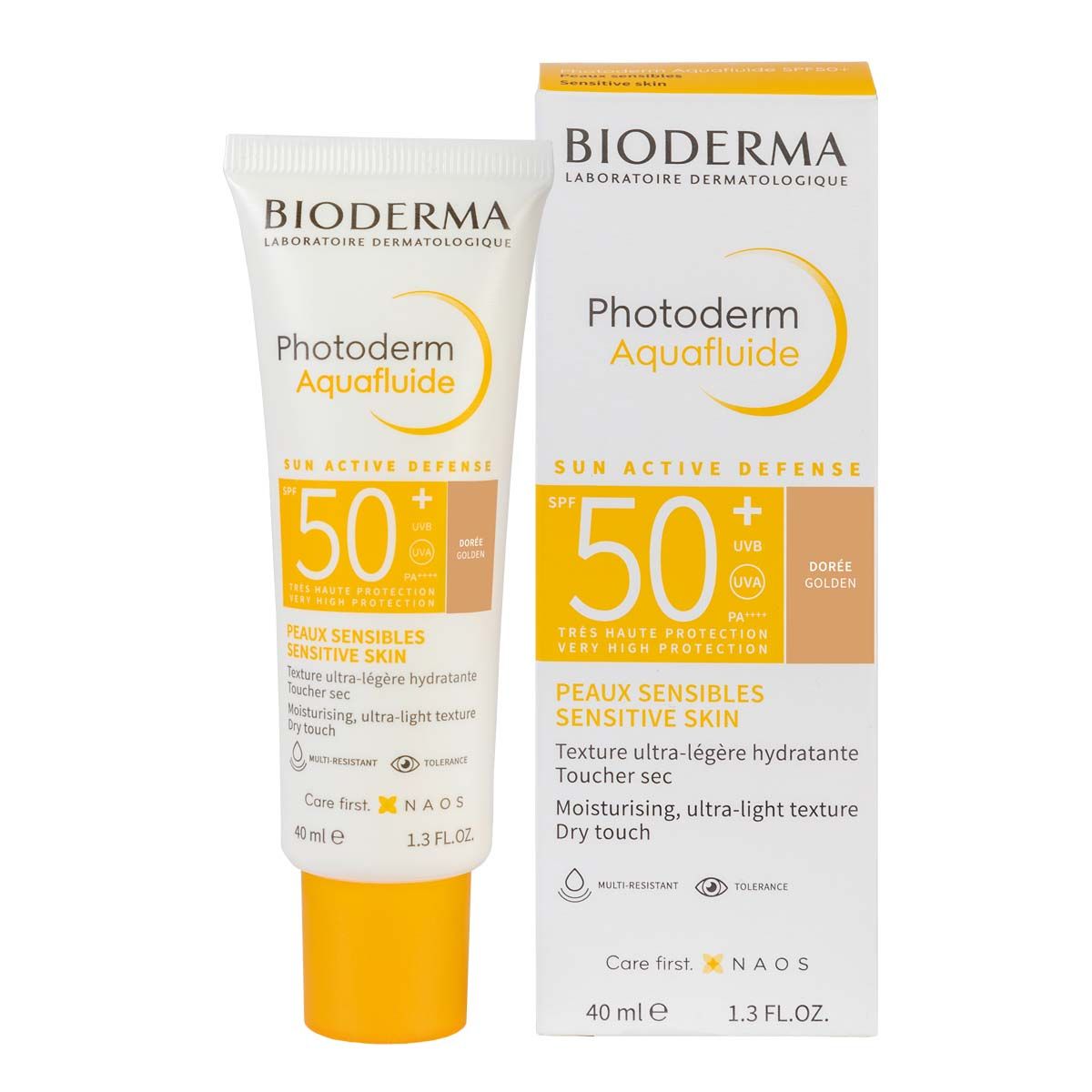 PHOTODERM MAX AQUAFLUIDE TOQUE SECO SPF50+ DORADO 40 ML