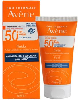 AVENE PROTECTOR SOLAR FLUIDO S/COLOR FPS 50+ 50 ML