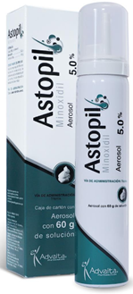 ASTOPIL AEROSOL MINOXIDIL 5% 60 GRAMOS