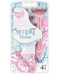 GILLETTE SIMPLY VENUS RASOIR FEMME 4 PIECES