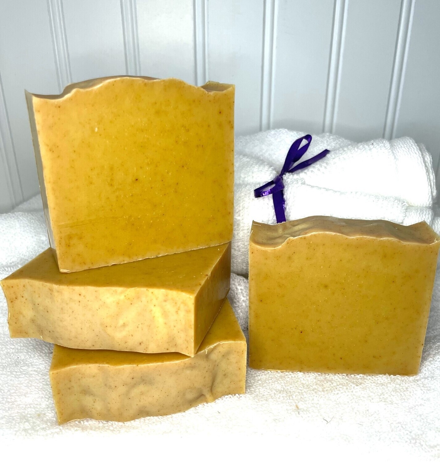 &quot;Turmeric and Honey Clean&quot; 100% NATURAL &amp; FRAGRANCE FREE Cold Process Soap Bar