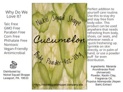 Cucumelon Body Powder