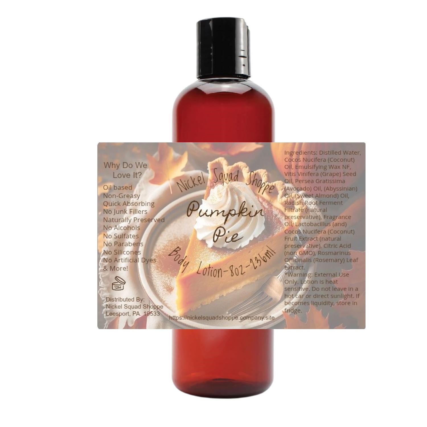 Pumpkin Pie Lotion