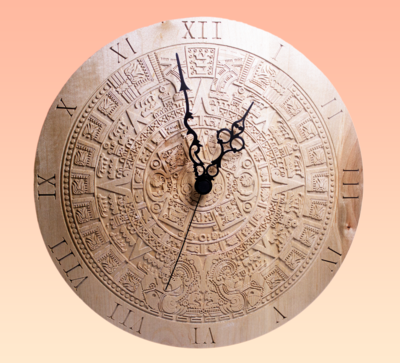 Aztec Mayan Calendar Clock