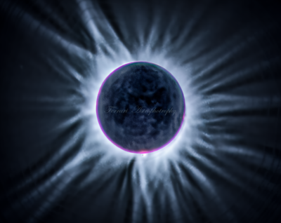 HDR Corona/Earthshine Solar Eclipse 2024 - High Resolution Download