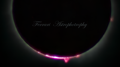 Baily's Beads and Prominence - Solar Eclipse 2024 - High Resolution Download