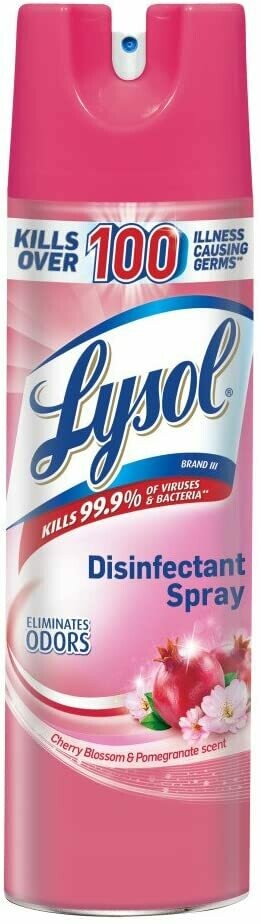 Lysol Disinfectant Spray, Cherry Pomegranate, 19oz