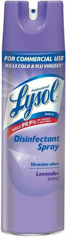 Lysol Professional Disinfectant Spray, Lavender Scent, 19 Ounce