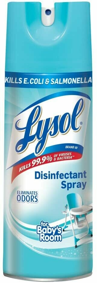 Lysol Disinfectant Spray, For Baby&#39;s Room, 19oz