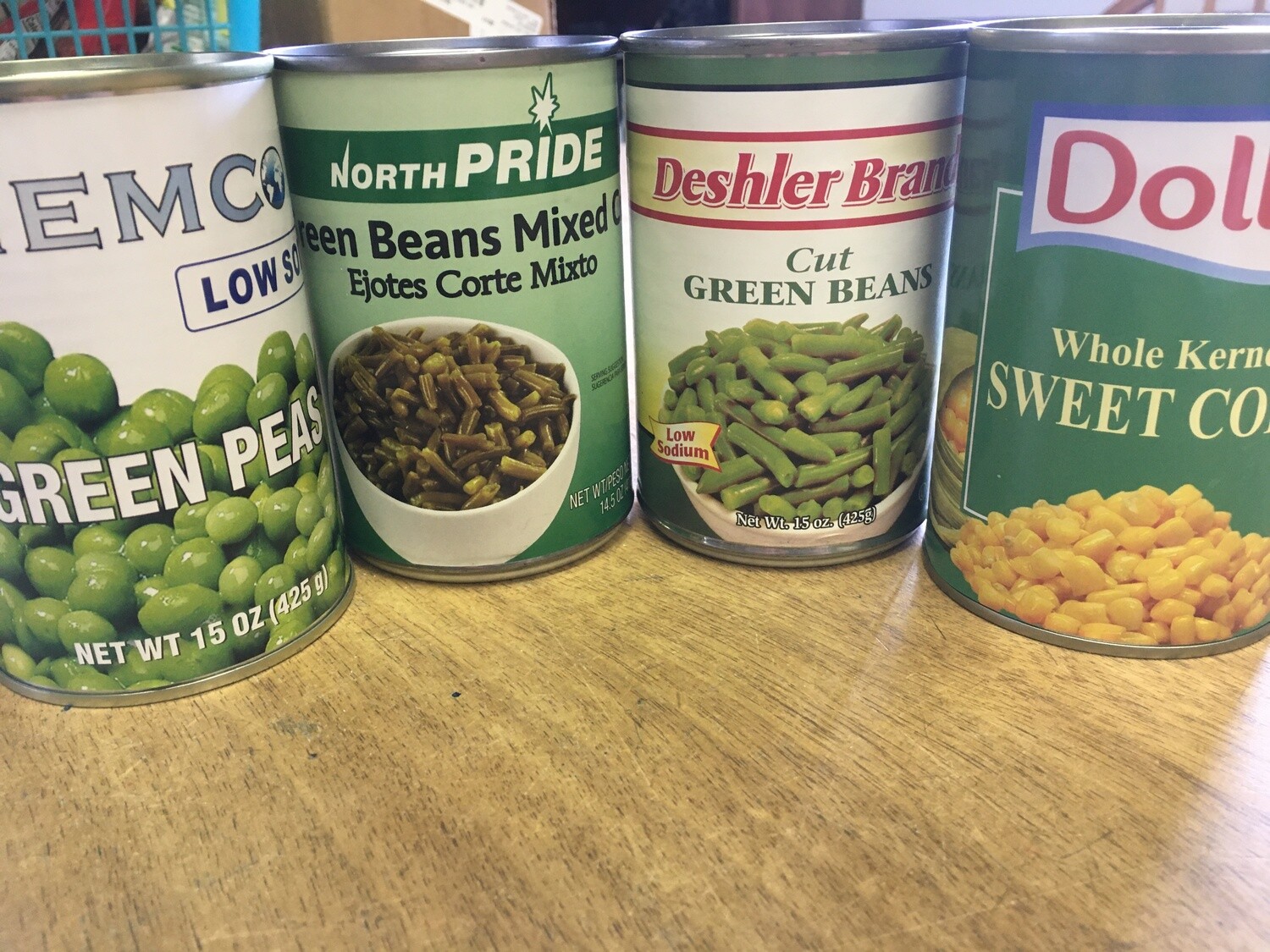 Canned Vegetables 
**2 for 1 count!**