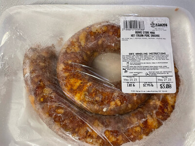 Hot Italian Pork Sausage
**2 for 1 count!**