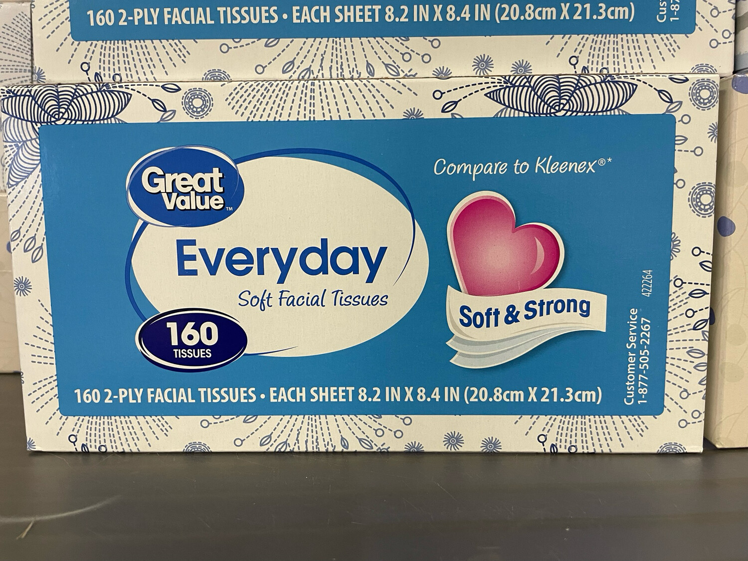 Tissues
(*LIMIT 2 per household*)