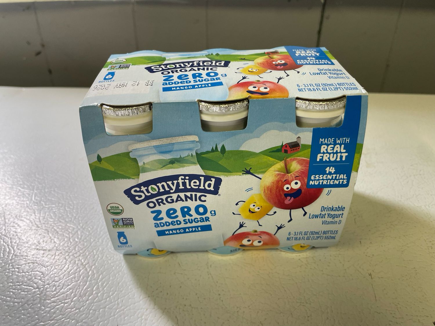 Stonyfield Drinkable Yogurt (Mango-Apple) (6pk) (*LIMIT 1 per household*)