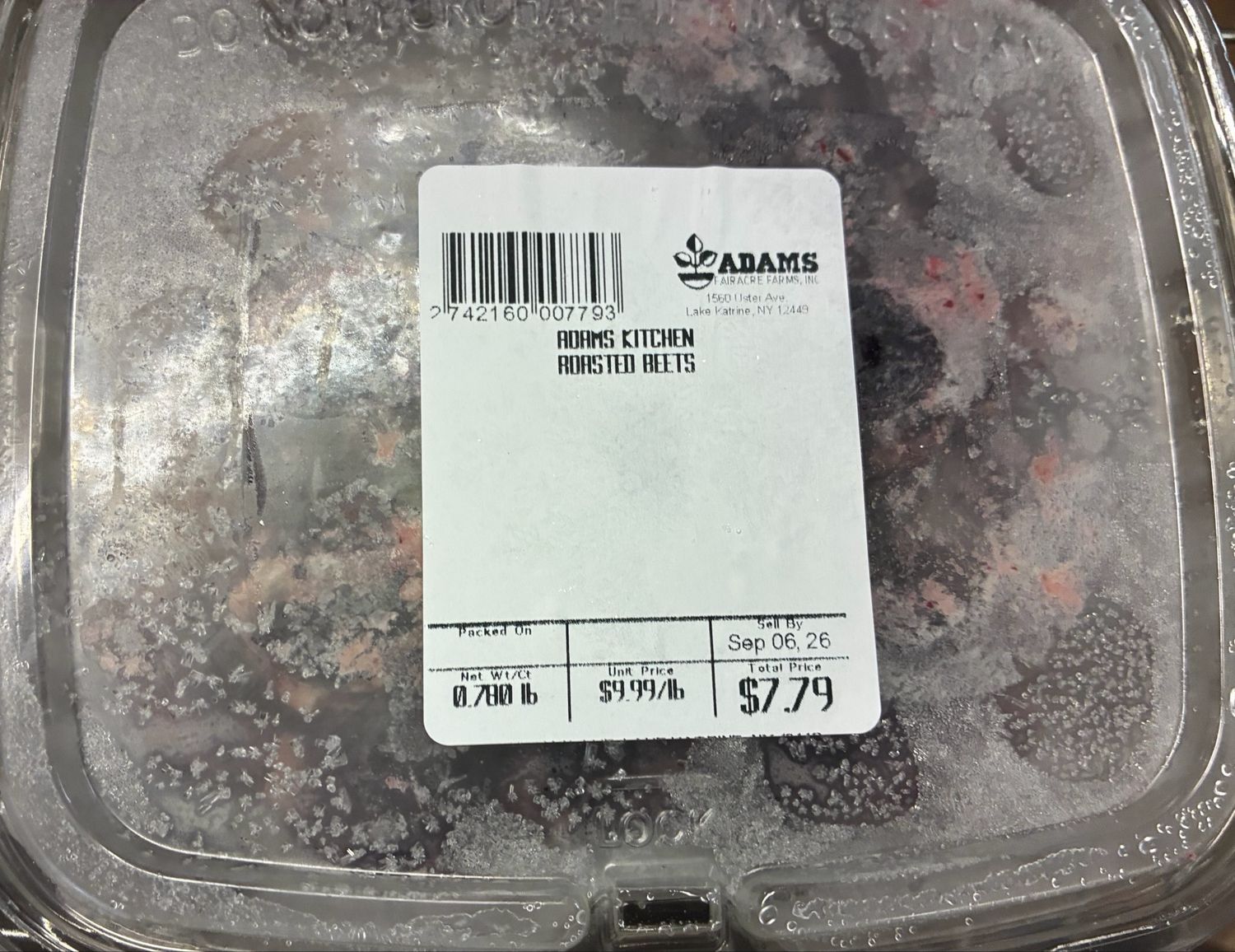 Prepared - Roasted Beets (*LIMIT 1 per household*)