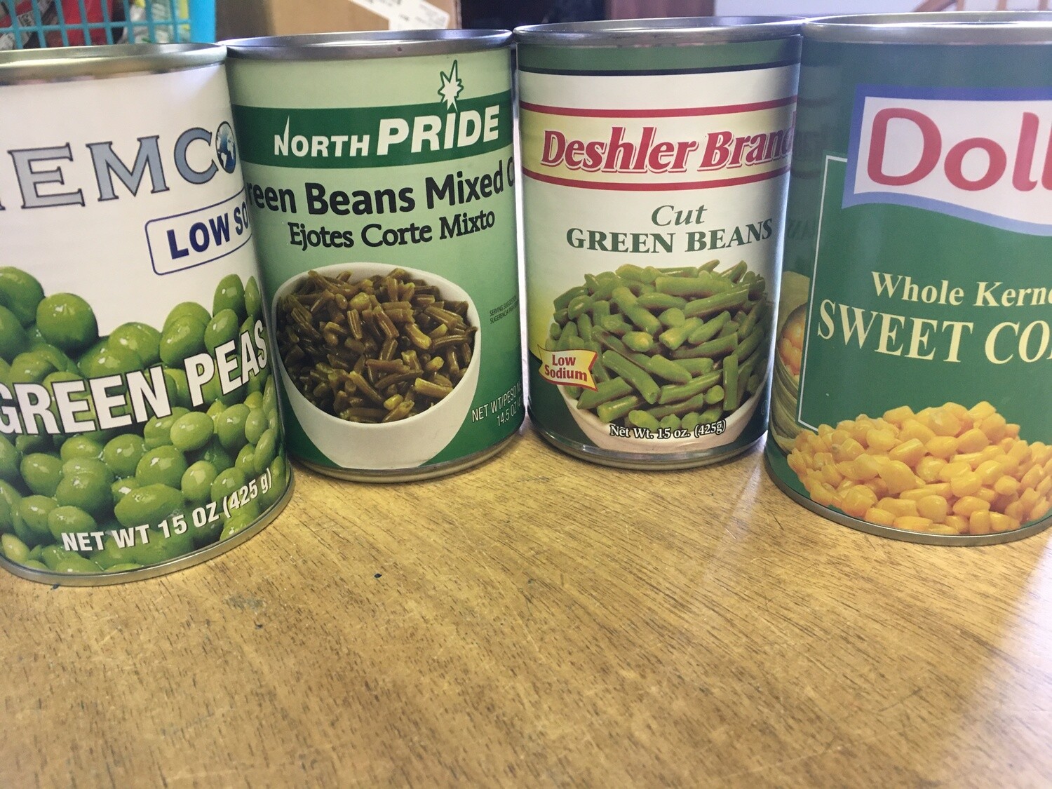 Canned Vegetables (*LIMIT 2 per household*)