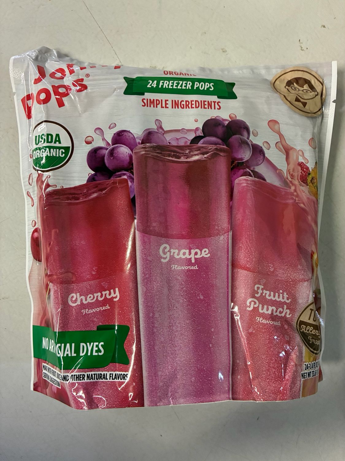 Organic Freezer Pops (24pk) (not frozen yet) (*LIMIT 1 per household*)