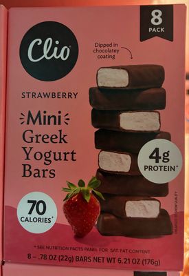 Mini Strawberry Greek Yogurt Bars (8pk) (*LIMIT 1 per household*)