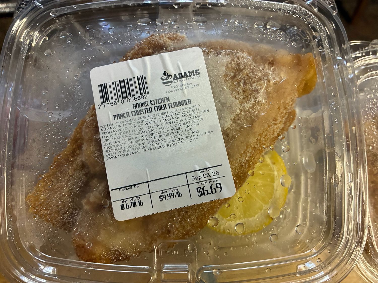 Prepared - Breaded Fish Fillets (*LIMIT 2 per household*)