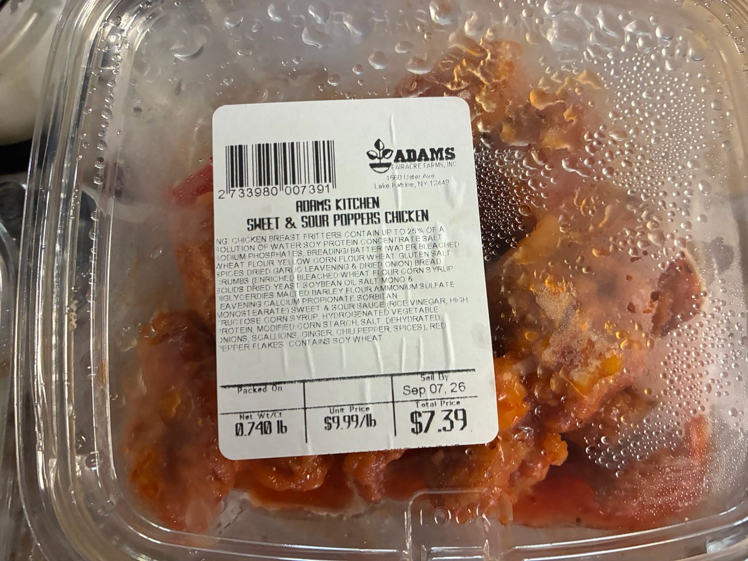 Prepared - Sweet &amp; Sour Chicken Poppers (*LIMIT 1 per household*)