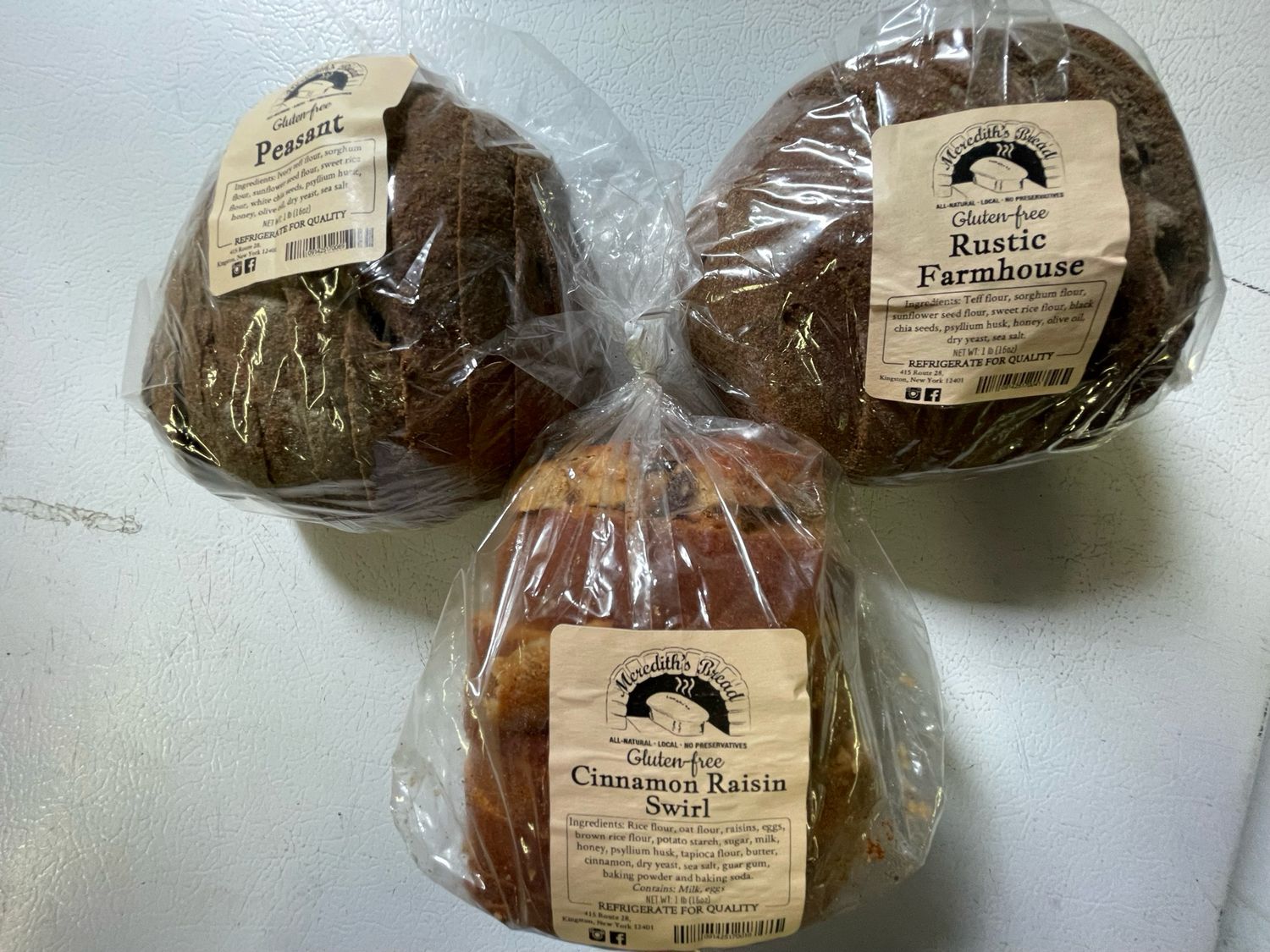 Assorted Gluten-Free Breads (*LIMIT 2 per household*)