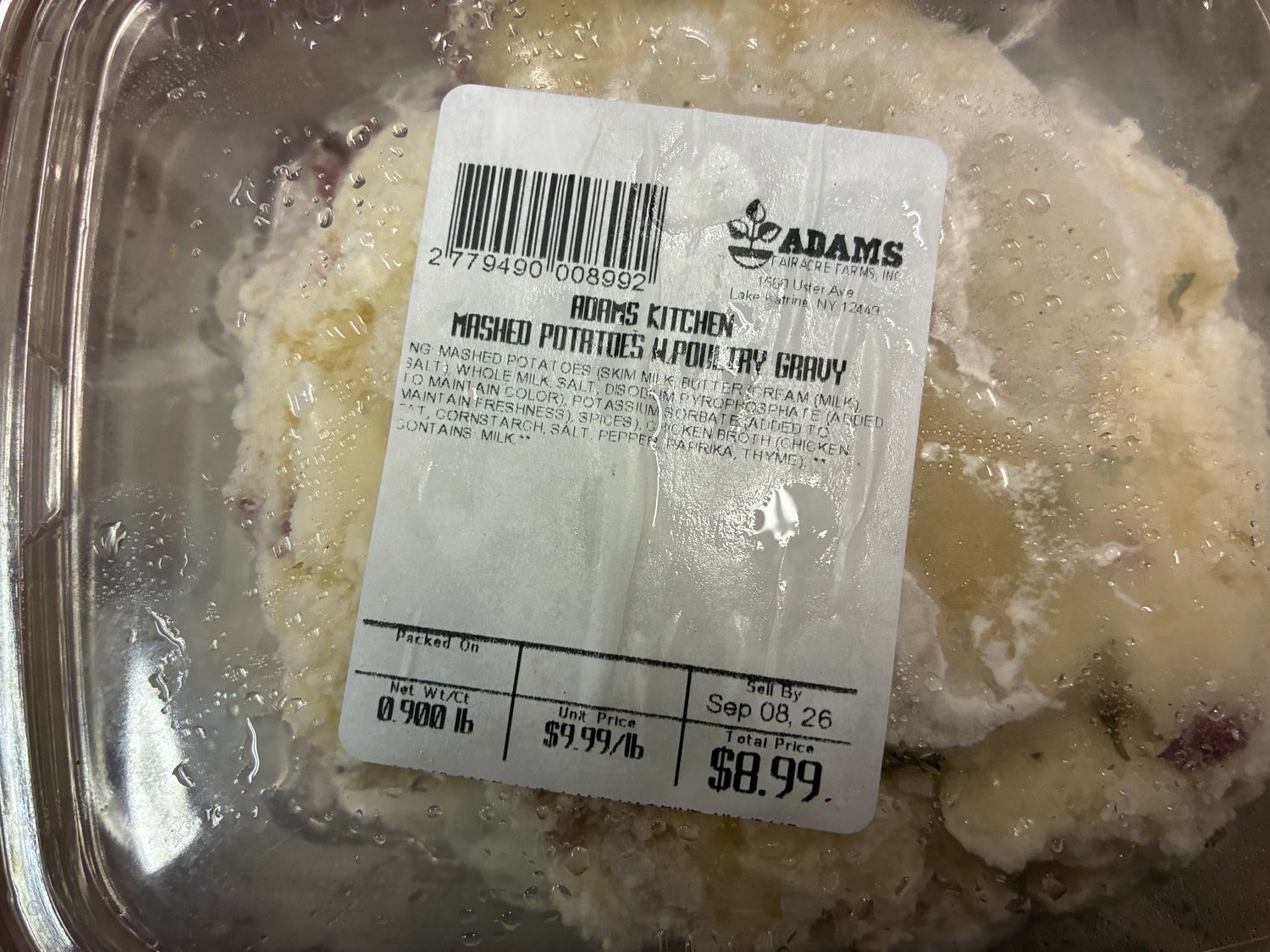Prepared - Mashed Potatoes (FREE! DO NOT COUNT!)