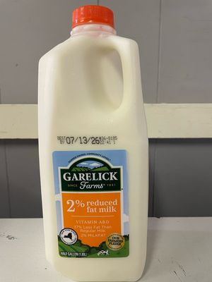 2% Milk (Half Gallon) (*LIMIT 1 Milk per household*)