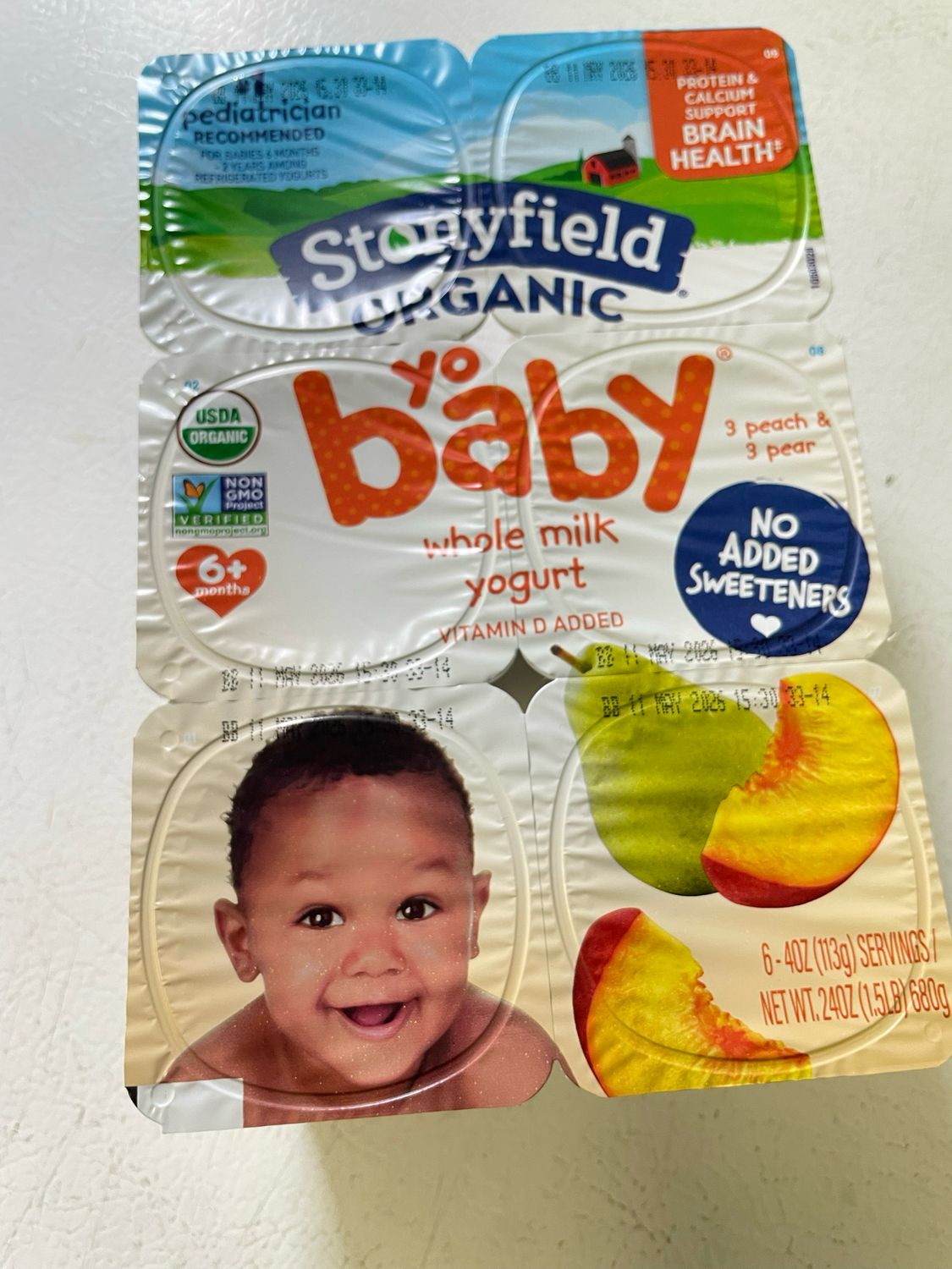 Peach &amp; Pear Yogurt (6pk) (*LIMIT 1 per household*)