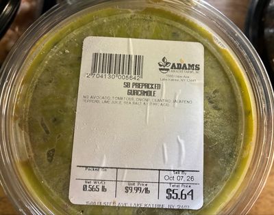 Prepared - Guacamole (frozen) (*LIMIT 2 per household*)