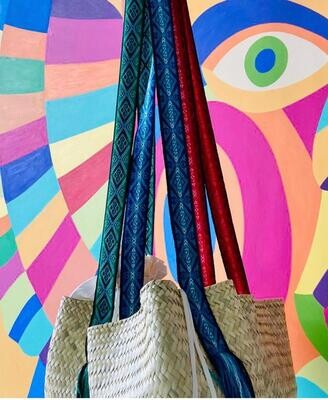 Bolsas Minahua straps tejidos varios colores