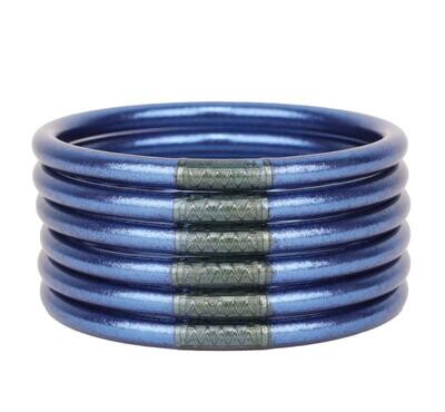 Juego de 6 pulseras Budhagirl Azul