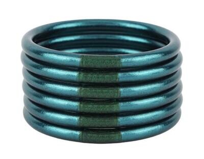 Juego de 6 Pulseras Budhagirl aqua