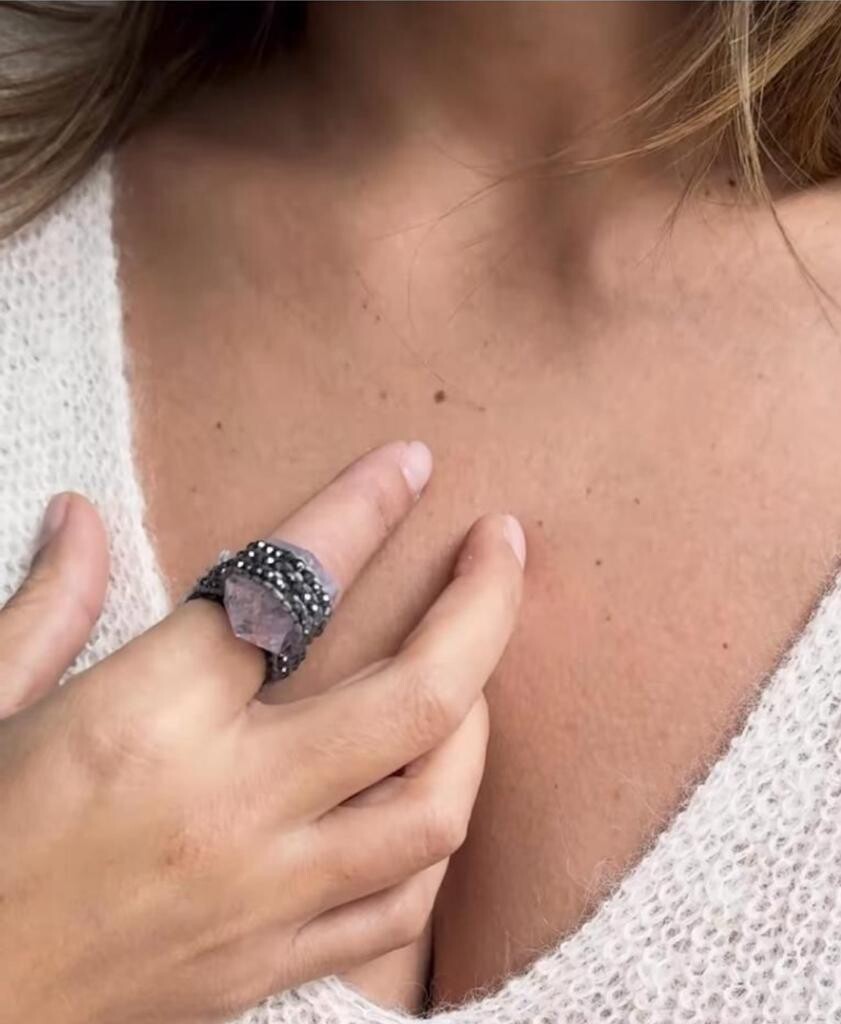 Anillo cuarzo telar