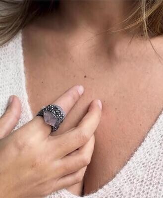 Anillo cuarzo telar