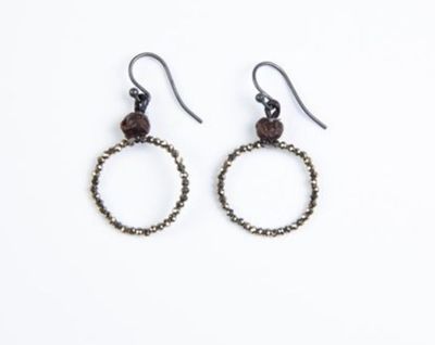 Aretes Aro Piedras