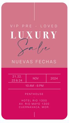 EVENTO: VIP PRE-LOVED LUXURY Sale