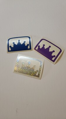 KOB Crown sticker 3x2 - 2 pack
