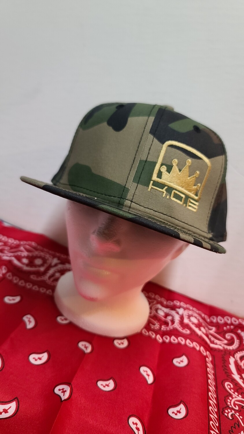 K.O.B Camo and Gold snap back