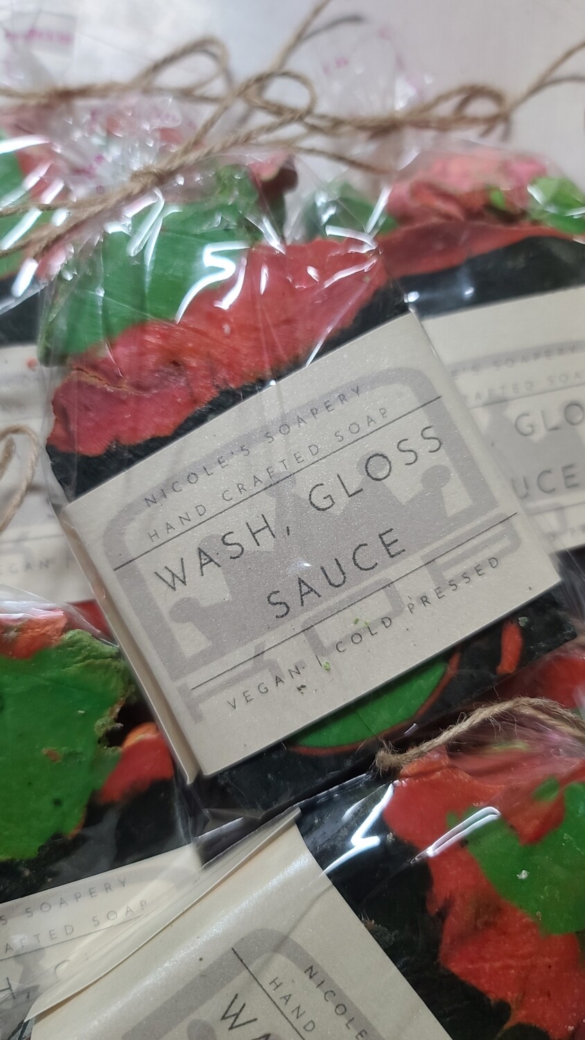 Wash gloss sauce vegan cold pressed soap