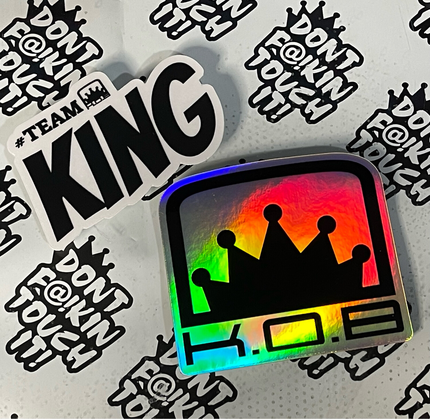 TEAM KING Holographic sticker pack