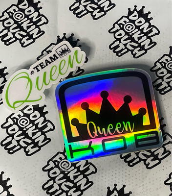 TEAM QUEEN holographic Sticker Pack
