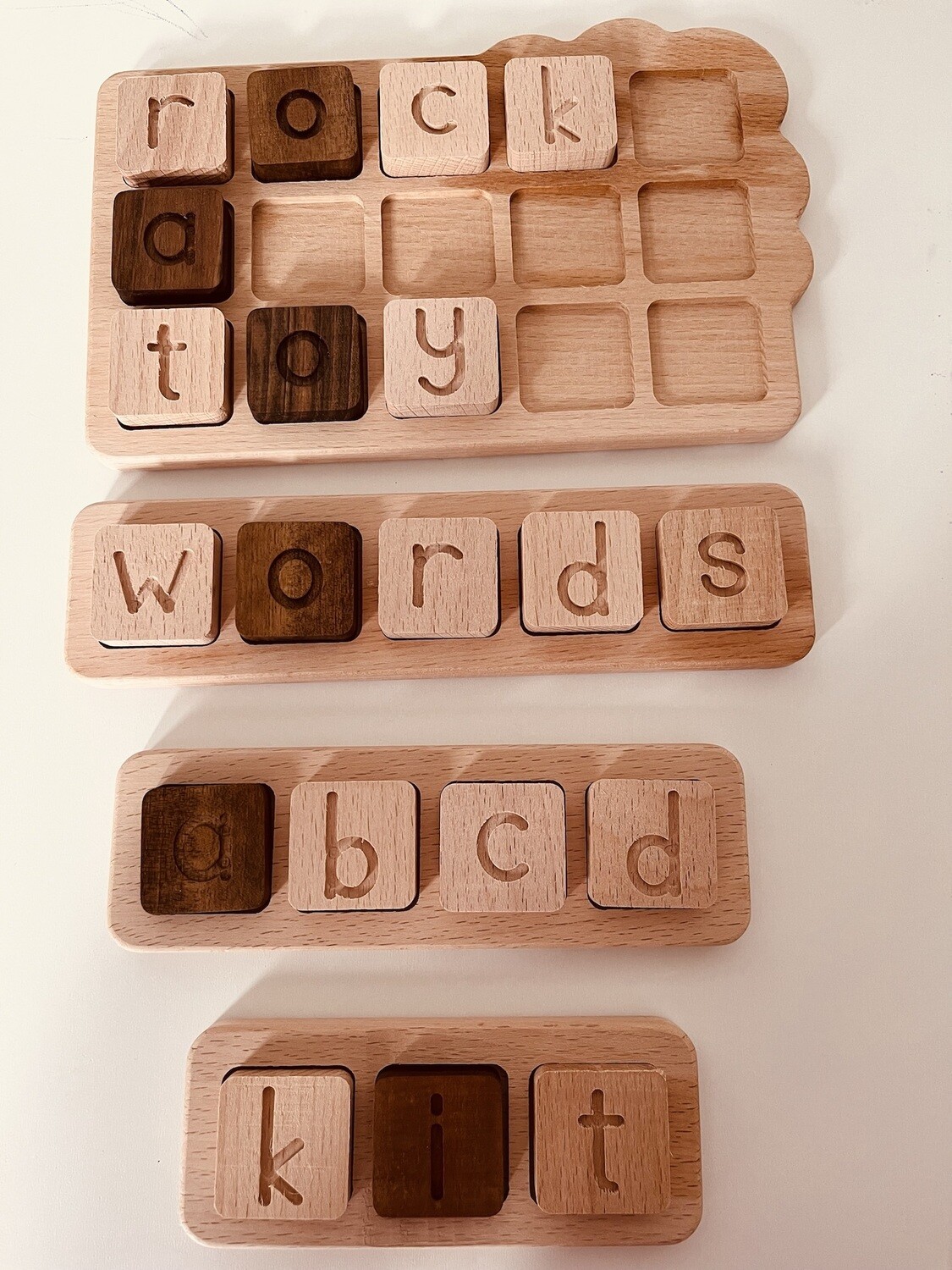 Wooden World Building Boards and Letters (82 Pieces)