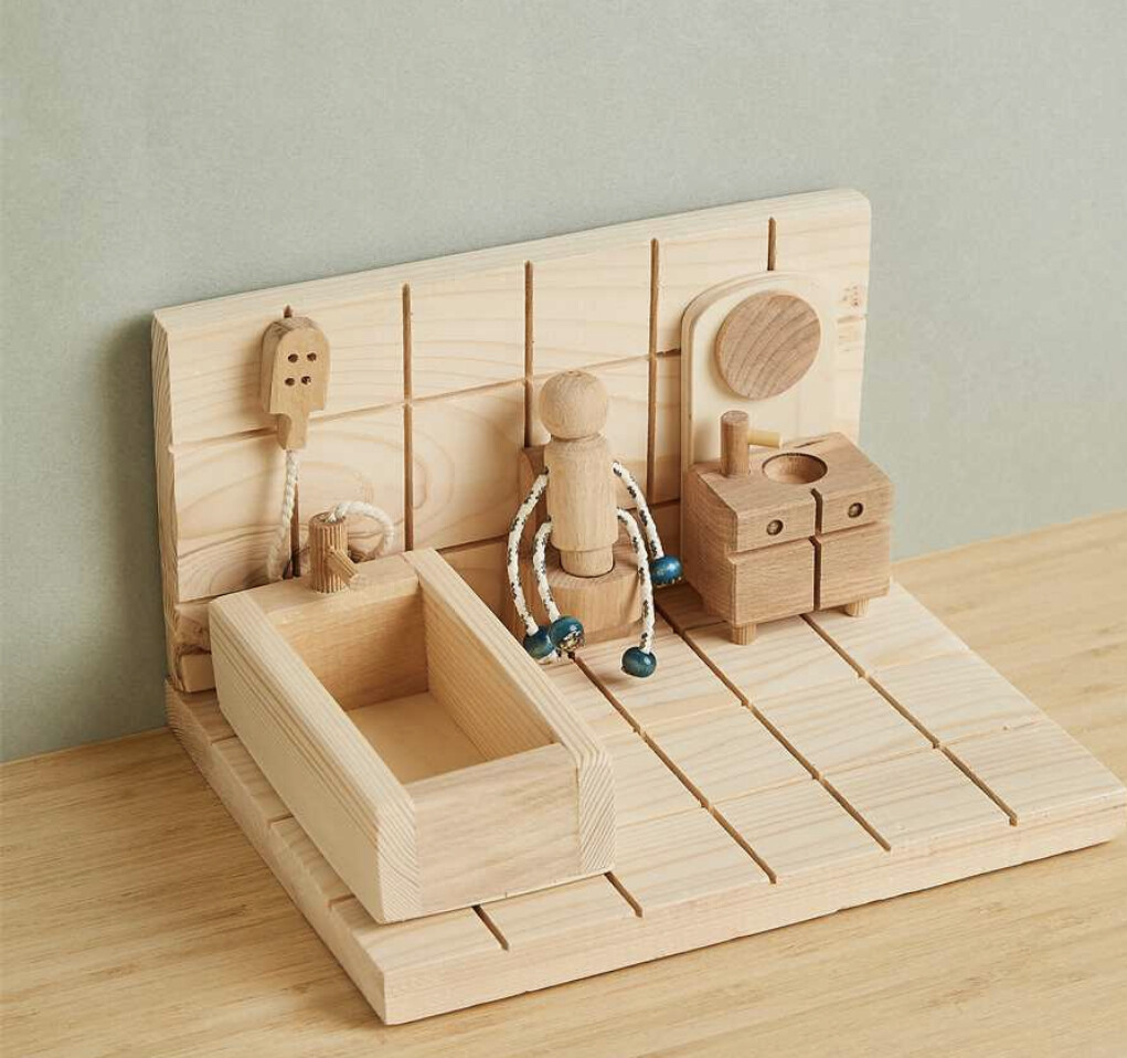 Handmade Bathroom Set for Pretend Play