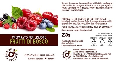 Preparato per liquore FRUTTI DI BOSCO