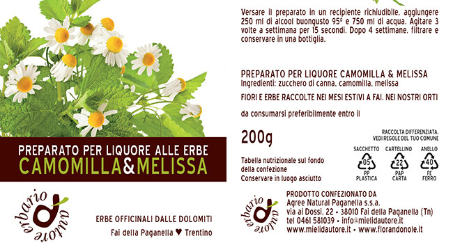 Preparato per liquore CAMOMILLA&amp;MELISSA