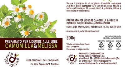 Preparato per liquore CAMOMILLA&amp;MELISSA