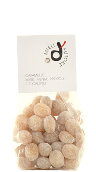 Caramelle dure alla Propoli con miele, menta, eucalipto